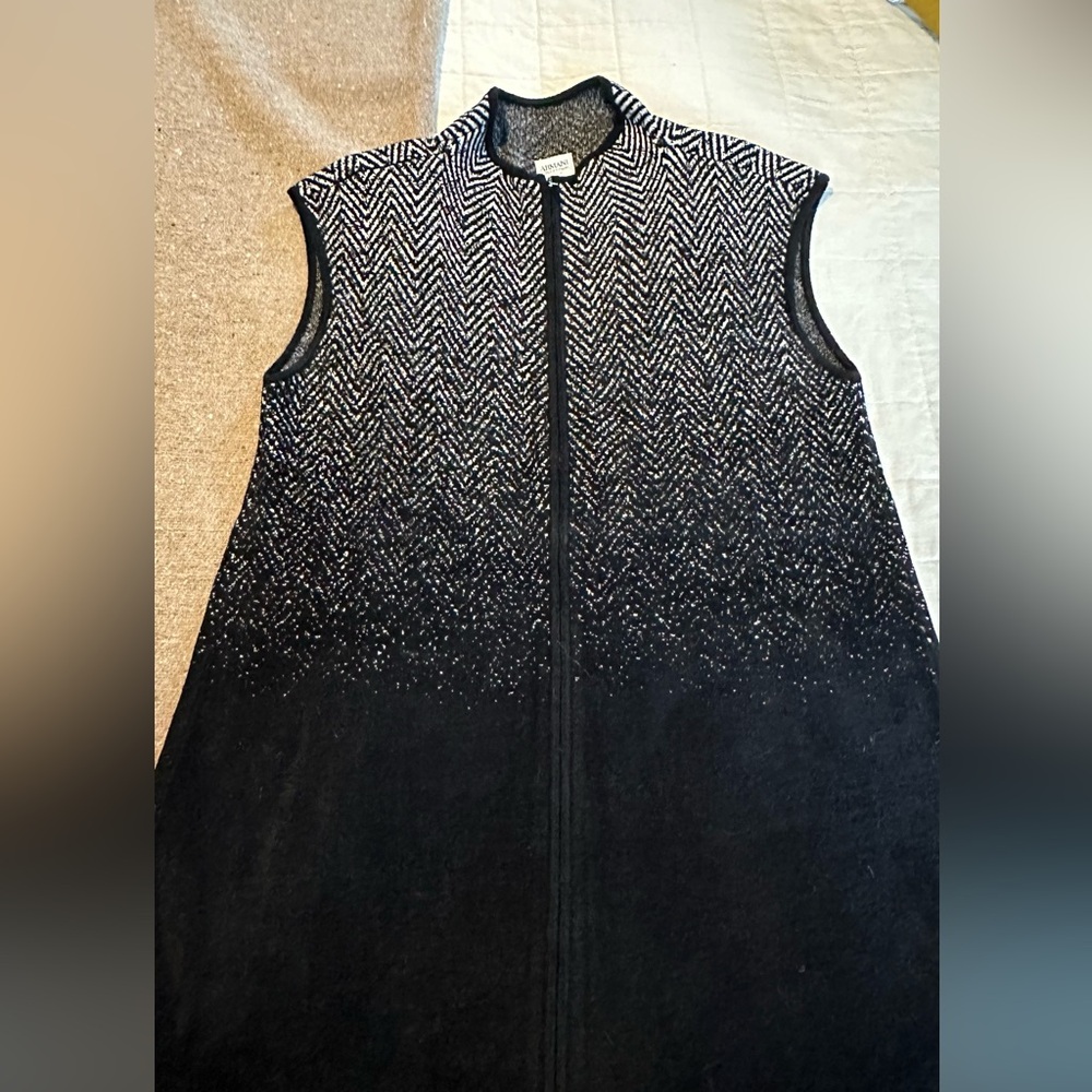 Black and white Armani dress